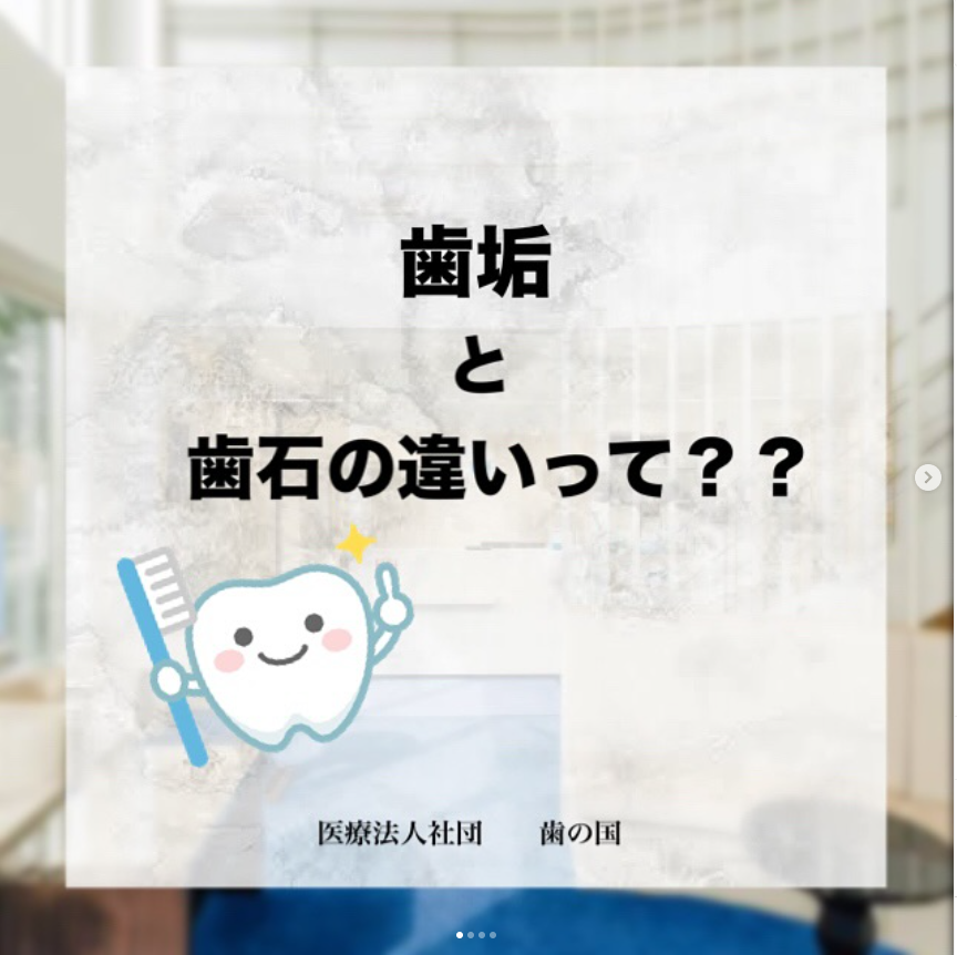 歯垢と歯石の違いって？！